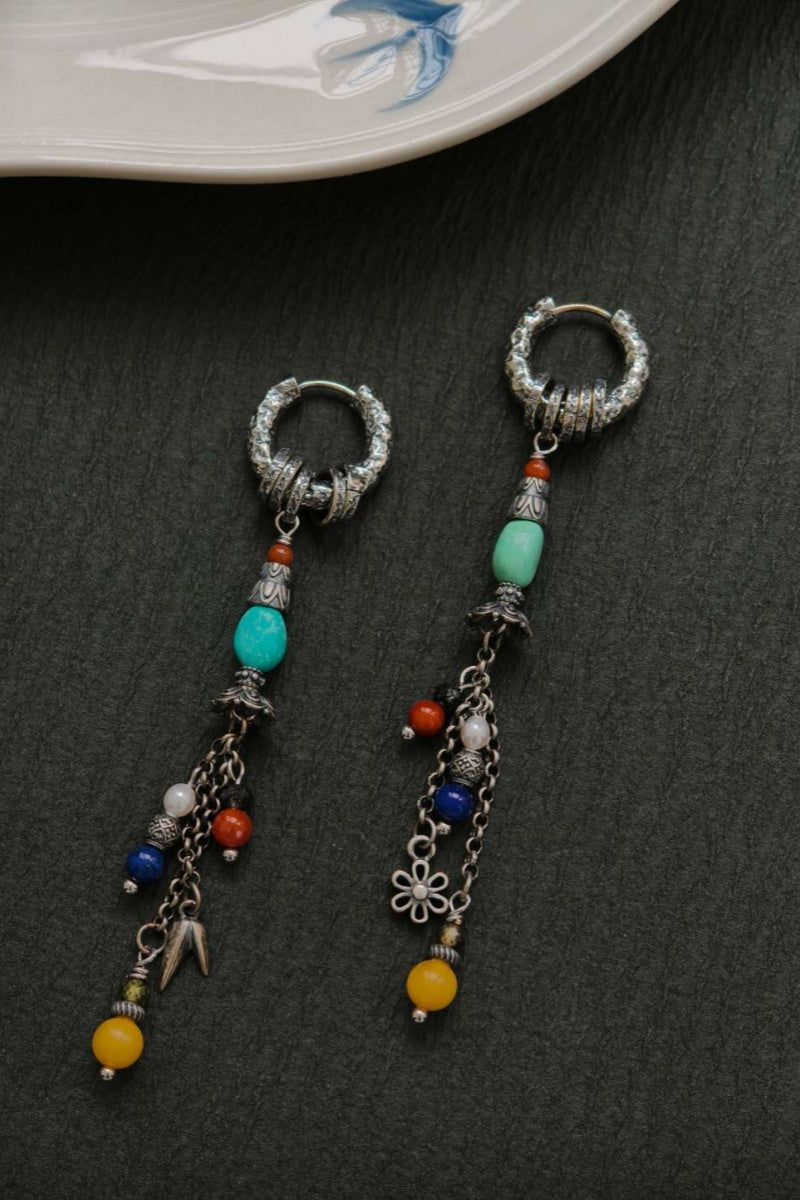 Luce di Loto · Orecchini Tibetani a Frange